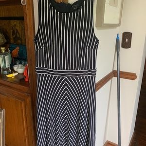 Ann Taylor heavy stretch stripe dress. I‎ wore it once to my knowledge.